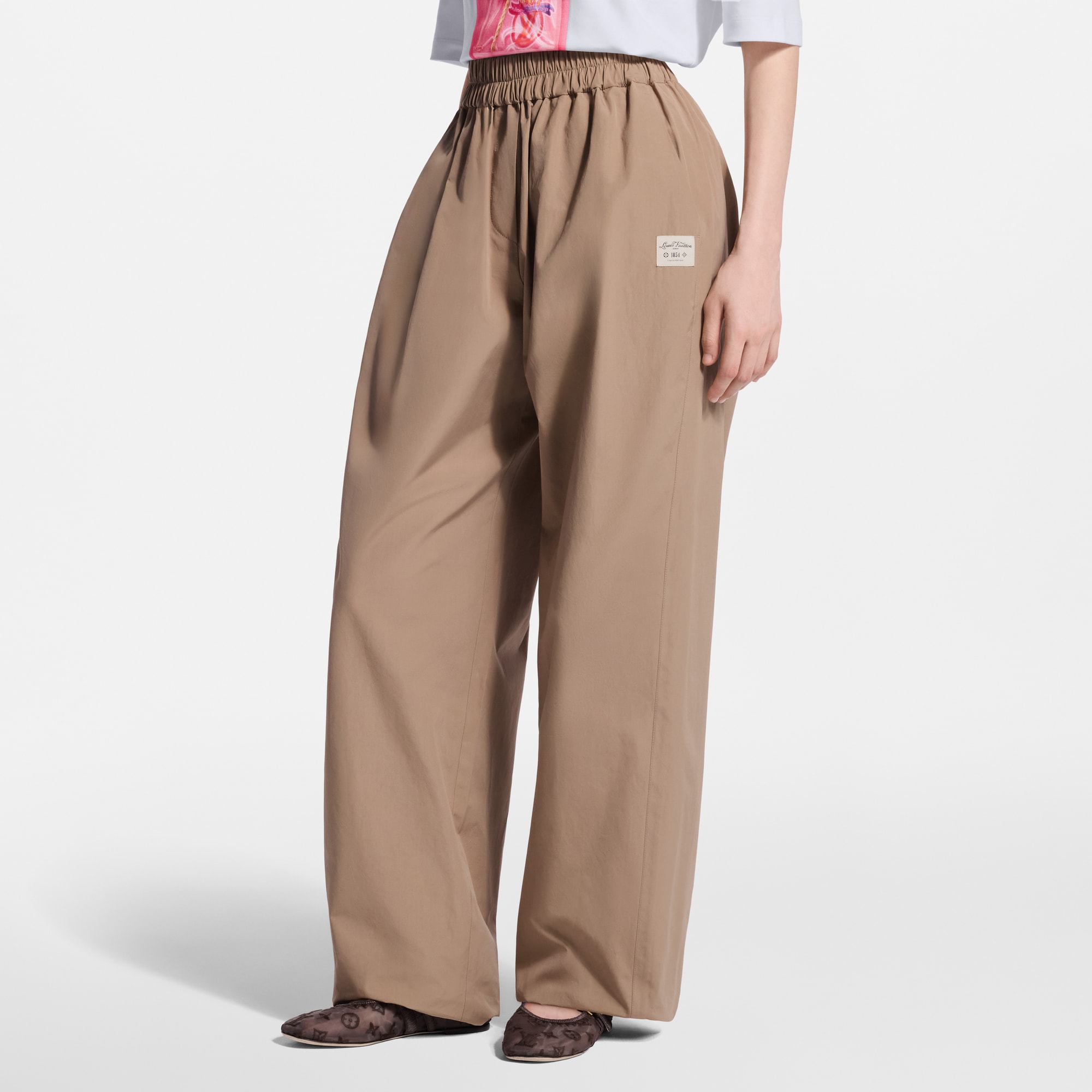 美品 LOUIS VUITTON ワイドパンツ コットン ブラック ルイヴィトン ワイドレッグ コットンパンツ ｜ルイ・ヴィトン 公式サイト - 1AKE6A